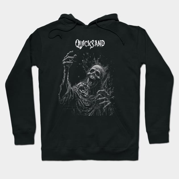 Darkened Skull Quicksand Hoodie by Mutearah